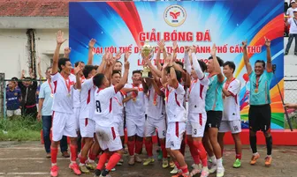 Đội phường Ô Môn vô địch môn Bóng đá Đại hội thể thao TP Cần Thơ