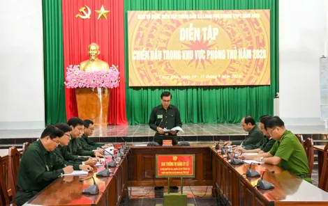 Long Phú diễn tập chiến đấu trong khu vực phòng thủ năm 2026