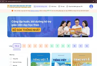 Nhà xuất bản Giáo dục Việt Nam cung cấp sách giáo khoa điện tử miễn phí