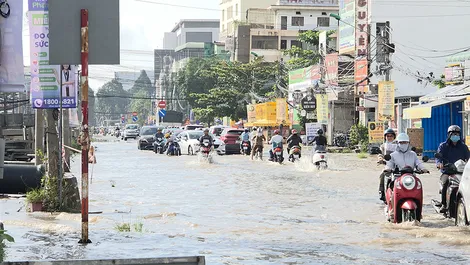 Triều cường có xu hướng giảm dần từ ngày 14-9