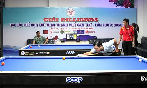 Cần Thơ lần đầu đăng cai giải Carom quốc gia