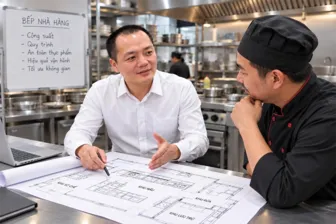 Setup bếp nhà hàng, quán ăn theo góc nhìn từ chuyên gia BepAZ