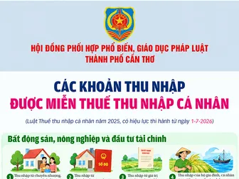 [INFOGRAPHICS] Các khoản thu nhập được miễn thuế thu nhập cá nhân