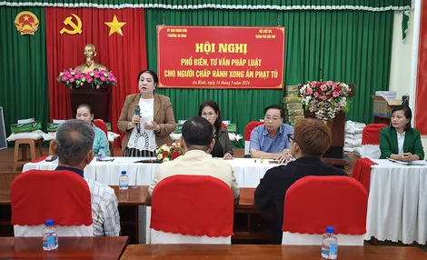 Phổ biến, tư vấn pháp luật cho người chấp hành xong án phạt tù