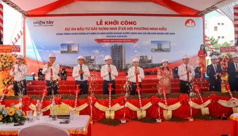 Khởi công dự án đầu tư xây dựng nhà ở xã hội phường Ninh Kiều