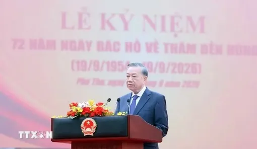 Tổng Bí thư, Chủ tịch nước dự Lễ kỷ niệm 72 năm Ngày Bác Hồ về thăm Đền Hùng và khánh thành Tượng đài “Bác Hồ với ngày hội non sông”