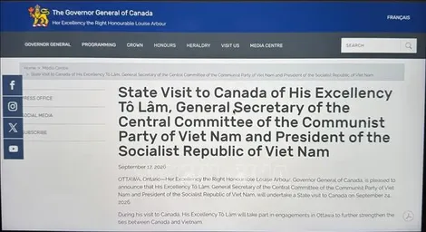 Canada khẳng định coi trọng quan hệ với Việt Nam