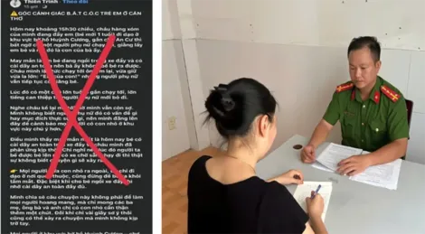 Thông tin về vụ bắt cóc trẻ em tại khu vực bờ hồ Huỳnh Cương là sai sự thật
