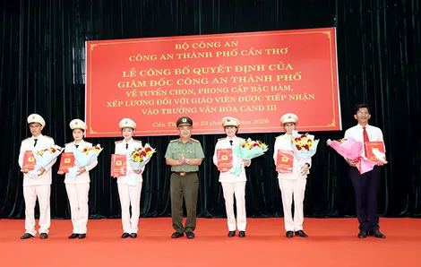 Trường Văn hóa Công an nhân dân III tiếp nhận 1 Phó Hiệu trưởng và 5 giáo viên