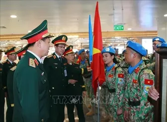 Đội Công binh số 5 mang sắc xanh Việt Nam tới phái bộ gìn giữ hòa bình LHQ
