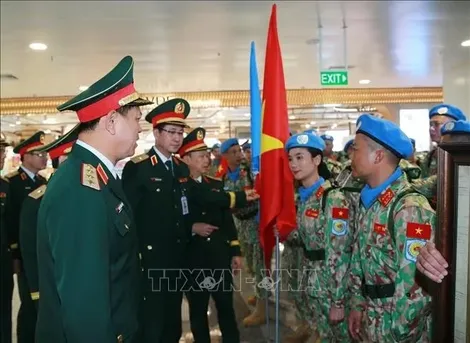 Đội Công binh số 5 mang sắc xanh Việt Nam tới phái bộ gìn giữ hòa bình LHQ