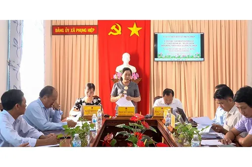 Ban Kinh tế - Ngân sách HĐND xã Phụng Hiệp giám sát công tác quản lý và sử dụng ngân sách