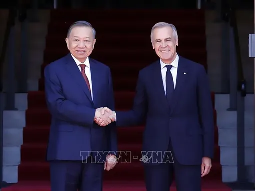 Tổng Bí thư, Chủ tịch nước Tô Lâm hội đàm với Thủ tướng Canada Mark Carney