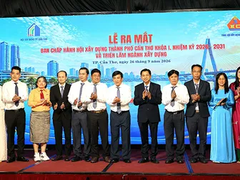 Ra mắt Ban Chấp hành Hội Xây dựng TP Cần Thơ khóa I, nhiệm kỳ 2026-2031 Ra mắt Ban Chấp hành Hội Xây dựng TP Cần Thơ khóa I, nhiệm kỳ 2026-2031