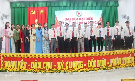 Đại hội đại biểu Hội Chữ thập đỏ xã Đại Ngãi