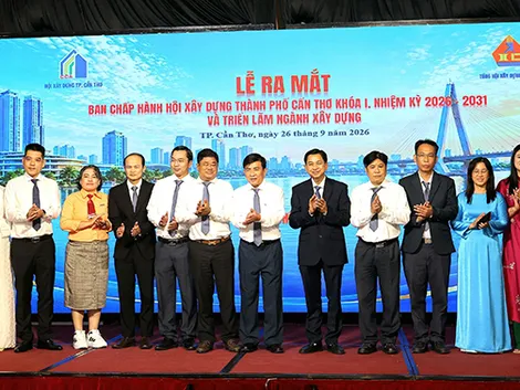 Ra mắt Ban Chấp hành Hội Xây dựng TP Cần Thơ khóa I, nhiệm kỳ 2026-2031