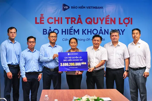 VBI Cần Thơ chi trả bảo hiểm hơn 3 tỉ đồng cho khách hàng vay vốn VietinBank không may gặp tai nạn