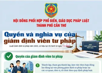 [INFOGRAPHICS] Quyền và nghĩa vụ của giám định viên tư pháp