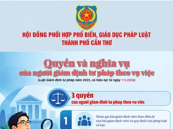 [INFOGRAPHICS] Quyền và nghĩa vụ của người giám định tư pháp theo vụ việc