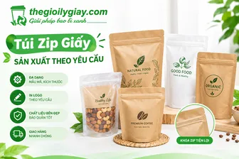 Thế Giới Ly Giấy - Địa chỉ sản xuất in túi zip giấy giá rẻ, in ấn túi zip theo yêu cầu chất lượng tại TP Hồ Chí Minh