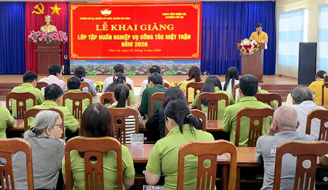 Tập huấn nghiệp vụ công tác Mặt trận năm 2026