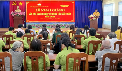 Tập huấn nghiệp vụ công tác Mặt trận năm 2026