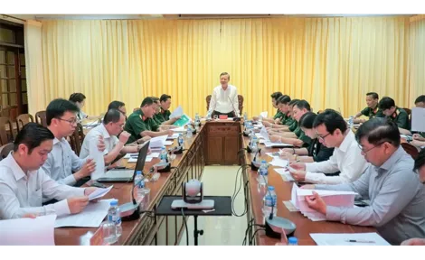Họp ban tổ chức Gameshow “Sắc màu Sao vuông” trong lực lượng vũ trang Quân khu 9 năm 2026