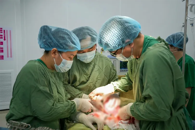 Bóc tách thành công khối u xơ lớn, bảo tồn tử cung cho người phụ nữ trẻ
