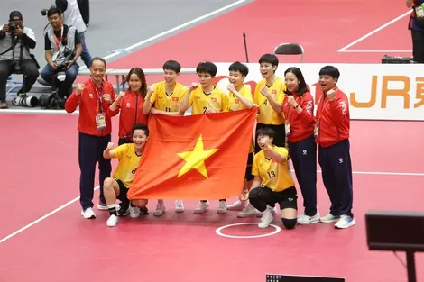 ASIAD 20: Cầu mây nữ Việt Nam xuất sắc giành huy chương vàng