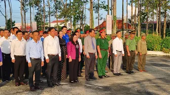 Tổ chức  lấy mẫu hài cốt liệt sĩ chưa xác định được thông tin tại Nghĩa trang Liệt sĩ Sóc Trăng