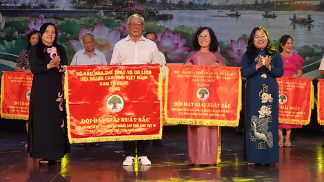 TP Cần Thơ và TP Hồ Chí Minh đoạt giải Xuất sắc tại Liên hoan Tiếng hát dân ca Người cao tuổi khu vực phía Nam
