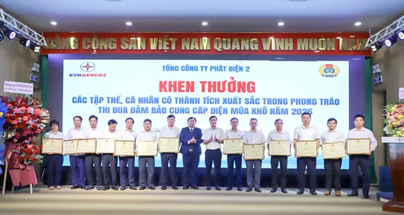 EVNGENCO2 tổng kết công tác đảm bảo cung ứng điện mùa khô 2026