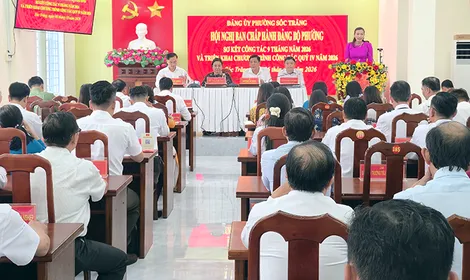 Phường Sóc Trăng tập trung hoàn thành các chỉ tiêu, nhiệm vụ năm 2026