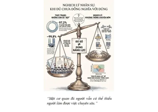 Không chỉ là bài toán biên chế: Đi tìm “bản đồ năng lực” cho bộ máy của hệ thống chính trị ở địa phương
