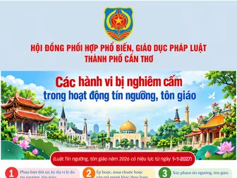 [INFOGRAHICS] Các hành vi bị nghiêm cấm trong hoạt động tín ngưỡng, tôn giáo
