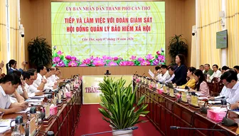 Hội đồng quản lý Bảo hiểm xã hội giám sát kết quả thực hiện chính sách an sinh xã hội tại Cần Thơ