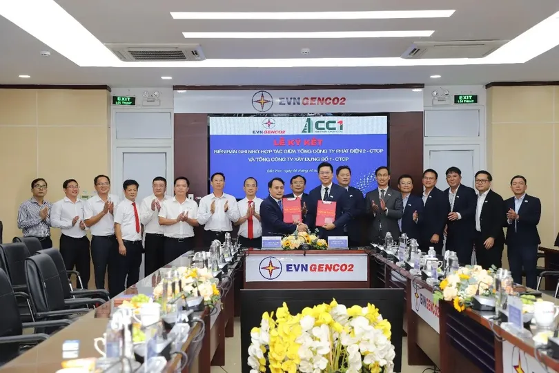 Tổng công ty Phát điện 2 và Tổng công ty Xây dựng số 1 - CTCP hợp tác phát triển các dự án trong lĩnh vực năng lượng