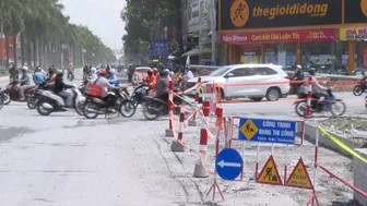 Lưu ý khi lưu thông qua 2 nút giao trên đường Nguyễn Văn Linh và 3 Tháng 2, trong thời gian thi công
