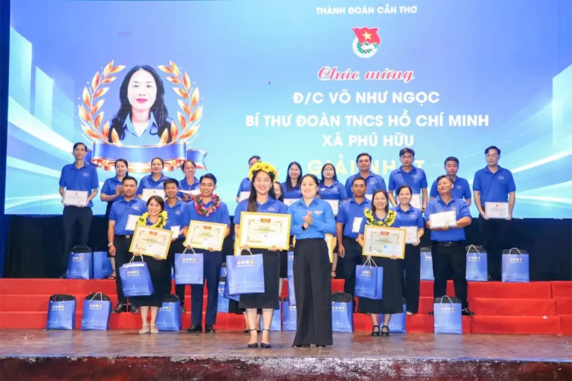 Bí thư Xã đoàn Phú Hữu đạt giải Nhất Hội thi Bí thư Đoàn cấp trên trực tiếp cơ sở TP Cần Thơ