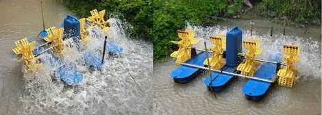Hệ thống quạt nước ao tôm sử dụng năng lượng mặt trời