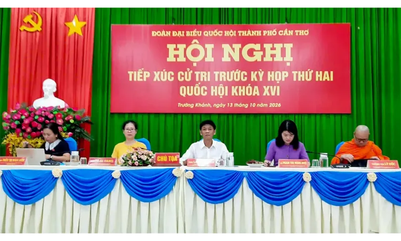 Đoàn đại biểu Quốc hội TP Cần Thơ tiếp xúc với cử tri các xã Trường Khánh, Long Phú, Tân Thạnh và Đại Ngãi