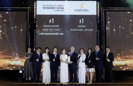 Vinpearl là doanh nghiệp lớn được người lao động yêu thích nhất năm 2026