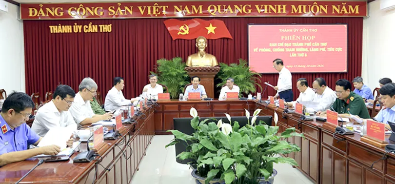 Ban Chỉ đạo TP Cần Thơ về phòng, chống tham nhũng, lãng phí, tiêu cực họp phiên thứ 6
