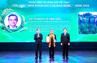 GS.TS Lê Văn Hòa được tôn vinh “Nhà Khoa học của Nhà nông” năm 2026 GS.TS Lê Văn Hòa được tôn vinh “Nhà Khoa học của Nhà nông” năm 2026