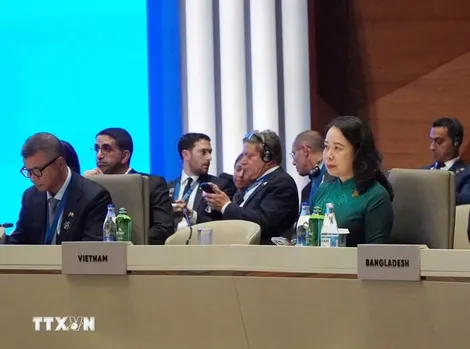 Phó Chủ tịch nước Võ Thị Ánh Xuân phát biểu tại Hội nghị Thượng đỉnh CICA lần thứ 7, tiếp xúc song phương cấp cao