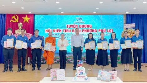 Phường Phú Lợi họp mặt kỷ niệm 70 năm Ngày truyền thống Hội LHTN Việt Nam