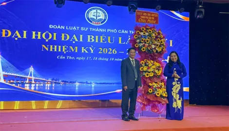 Đại hội đại biểu lần thứ I nhiệm kỳ 2026-2031 Đoàn Luật sư TP Cần Thơ