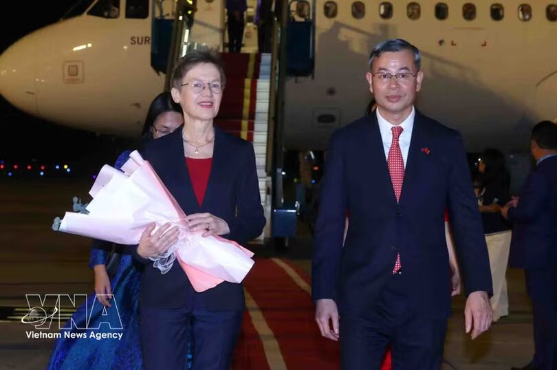Liechtenstein Prime Minister arrives in Hanoi, starting official visit to Vietnam