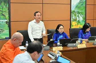 Ông Vũ Danh Hiệp, đại biểu Quốc hội đơn vị TP Cần Thơ, góp ý Luật Nuôi con nuôi (sửa đổi)