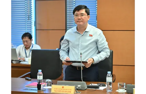 Đại biểu Quốc hội Nguyễn Tuấn Anh, Phó Bí thư Thành ủy Cần Thơ, góp ý về Luật Nuôi con nuôi (sửa đổi)